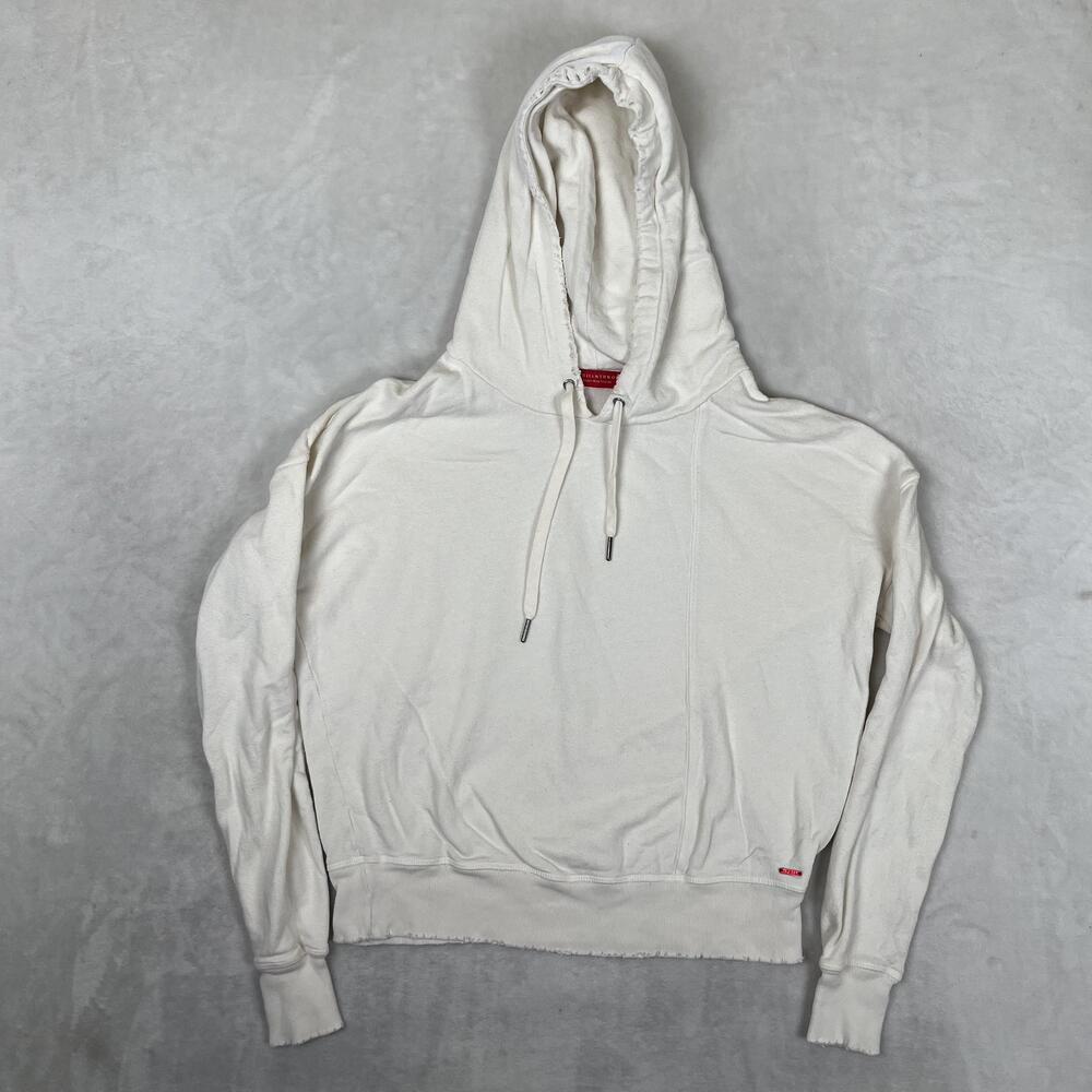 n:Philanthropy Hoodie Womens Medium White Lightweight Pullover Logo Sweatshirt
